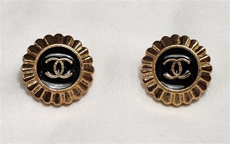 how to turn chanel buttons into earrings|Chanel earrings letters price.